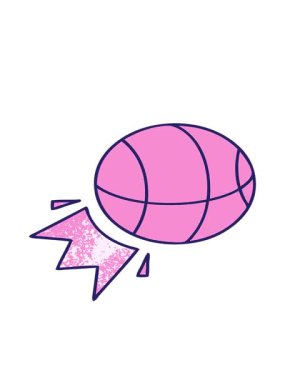 bir basket topunun eski grunge doku çizgi filminin hareketli animasyonu