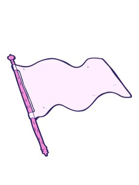 beyaz bayrağın hareketli animasyonu