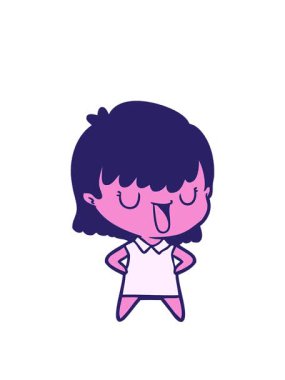 neon renkli kadın çizimlerinin animasyonunu genişletiyorum.