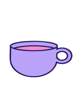 Kahve illüstrasyonunun ikonik dövme görüntüsünün hareketli animasyonu