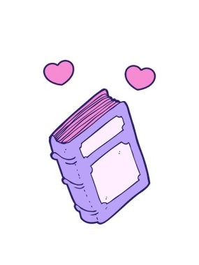 dönen kalpler eski bir kitabın çiziminin animasyonu