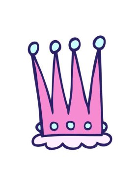 Karikatür karalama tacının hareketli animasyonu