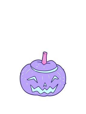 Cadılar Bayramı balkabağı çiziminin animasyonunu genişletiyorum