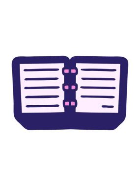 Bir yığın günlük yığınının sevimli karikatürlerinin efekt canlandırmasını göster