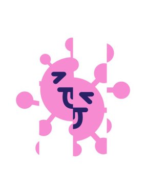 Yorgun virüsün bölünmüş hareket animasyonu