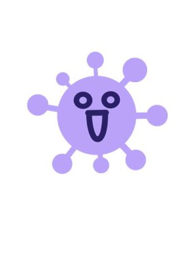 Kalk ve mutlu boş göz virüsünün animasyonunu uçur