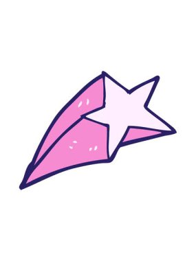 karikatür karikatür kayan yıldızının animasyonunu durdurup duraklat