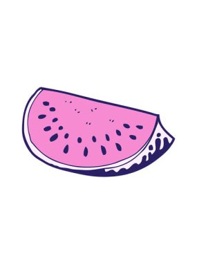 Karpuz diliminin hareketli animasyonu