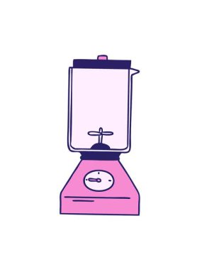 Yiyecek karıştırıcısının karikatür karikatürünün titreşimli hareketi