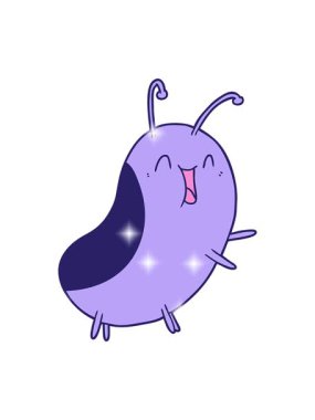 Çizgi film mutlu böceğin ışıltı etkisi