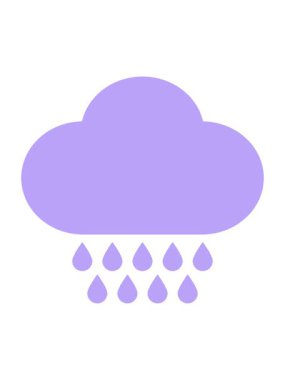 Yağmur bulutunun hareketli animasyonu