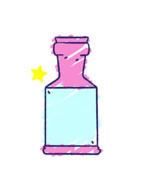 Parlayan yıldızlar Şişe Tebeşiri Çiziminin animasyonunu etkiler