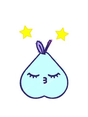 dönen yıldızlar Armut Tebeşiri Çizimi