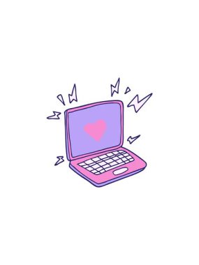 İnternet randevu karikatürünün gösterişli satış animasyonu