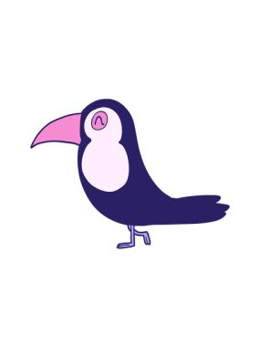 Basit bir tukan hareketinin hareketli animasyonu