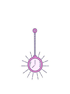 Geleneksel dövmeli altın cep saatinin animasyonunu genişletiyorum.