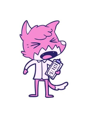 Kızgın tilki çizgi filminin hareketli baskısı