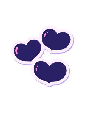 Aşk Kalpleri çizgi filminin çıkartmasının animasyonunu salla ve durdur