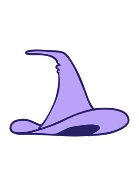 bob and pause animation of a cartoon doodle of a witches hat
