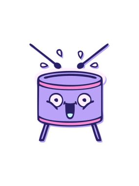 Trampet çalan sevimli bir karikatürün canlandırmasını çalıştır