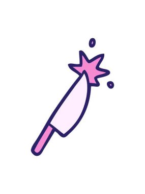 Keskin bıçağın pixelize etkisi canlandırması