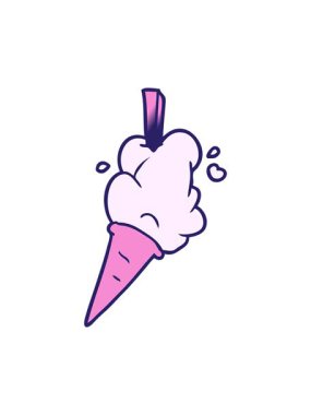 karikatür dondurma tasarımının animasyonunu bob ve duraklat