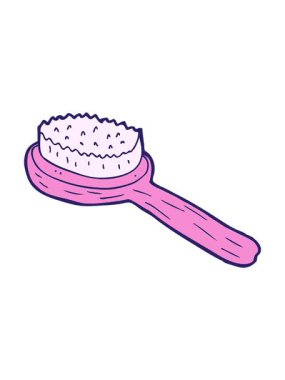 Eski karikatür fırçasının dönen hareketi