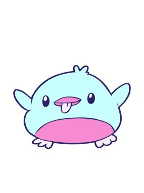 Noel pengueninin sevimli çizgi filminin hareketli animasyonu