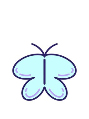 Basit, cesur bir kelebek çizgi filminin animasyonunu büyütüyor.