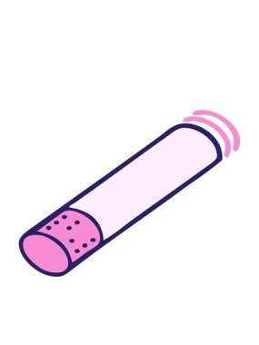 tatlı bir sigara çubuğunun hareketli animasyonu