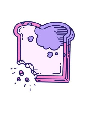 Dövmenin titreşimli animasyonu geleneksel küflü ekmek tarzında.