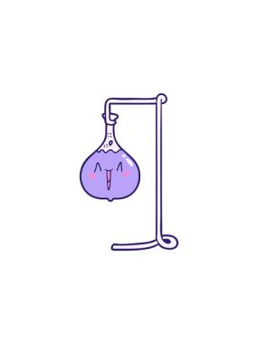 Mutlu çizgi film bilim deneyinin bölünme etkisi.