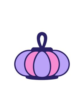 Japon tarzı renkli kağıt fenerin radyoaktif parlayan animasyonu