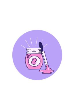 Dövme stili fıstık ezmesinin yatay titreşimli animasyonu