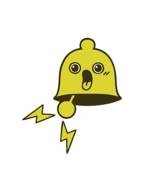 Çalan bir zilin renk canlandırması