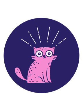 Dövme stilindeki hareketli animasyon şaşırttı kediyi