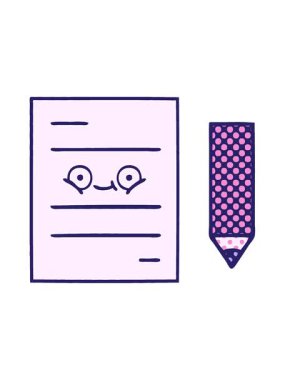 Sınav kağıdının çizgi roman tarzı hareketli animasyonu