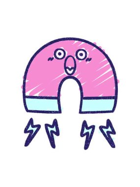 Magnet Chalked çiziminin titreşimli hareket animasyonu