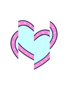 Bir kalbin dövme stilini ikiye bölen animasyon