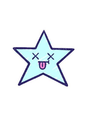 Ölü Yıldız Tebeşiri Çiziminin titreşimli hareketi