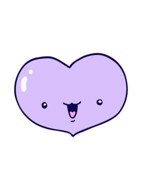 neon ışık efekti çizgi film aşk kalp karakteri animasyonu