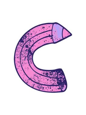 Renkli bir kalemin karikatürünün titreyen hareketli animasyonu