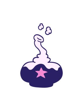 el çizimi karalama tarzı karikatür iksirinin basınçlı canlandırması