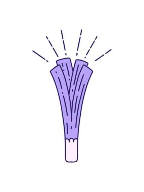 Geleneksel dövme stili pırasanın titreyen animasyonu