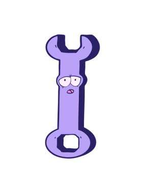 çizgi film anahtarının pixelize etkisi canlandırması