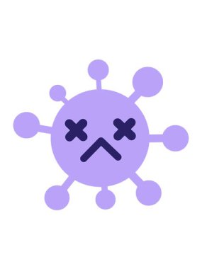 Etkilenmemiş ölü virüsün hareketli animasyonu