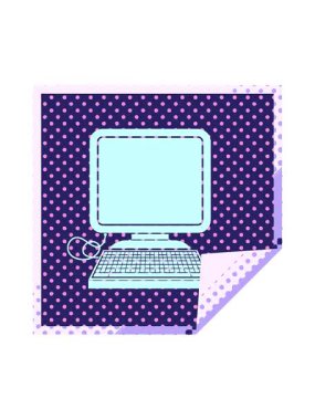 fare ve ekran kare soyma etiketi ile bilgisayarın hareket animasyonu