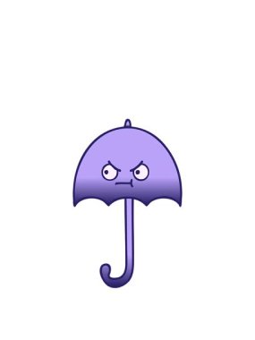 Bir şemsiye çizgi filminin animasyonunu uzatıyorum.