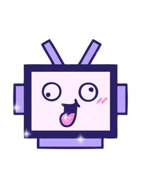 Parıltı etkisi robot kafanın animasyonu