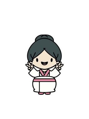 Mutlu bir Japon gelinin evliliğini kutlamak için yanıp sönen radyal çizgiler